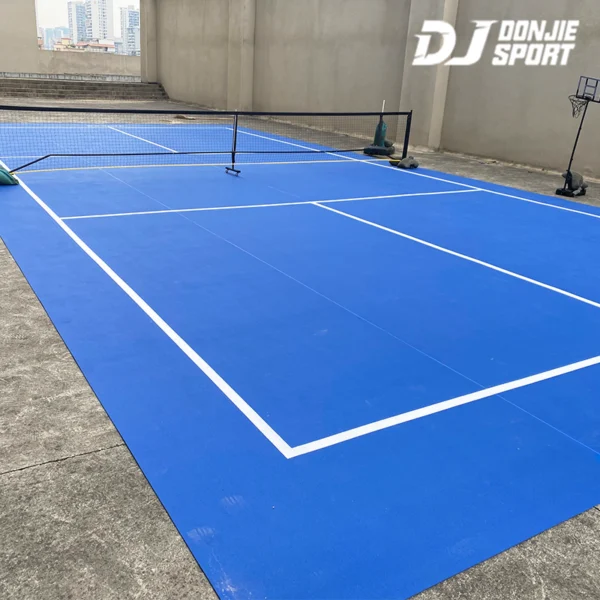 synthetic badminton court flooring