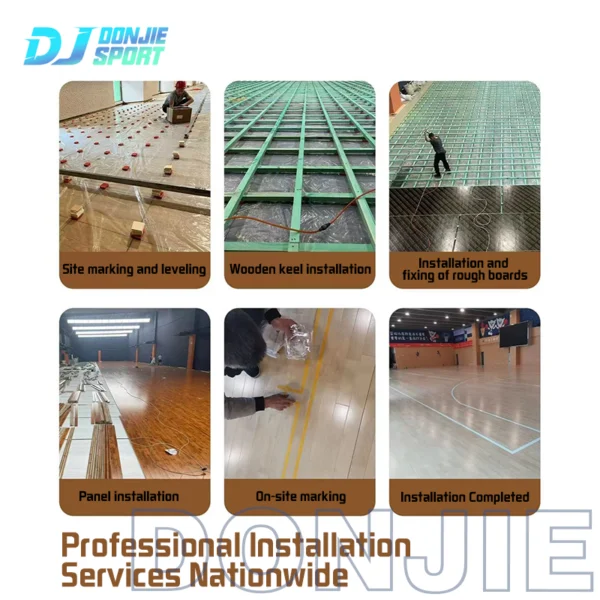 hardwood basketball floor