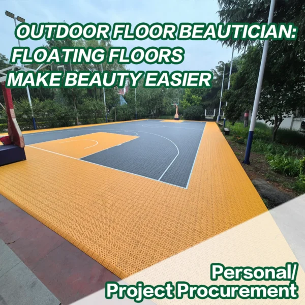 basketball court tiles outdoor