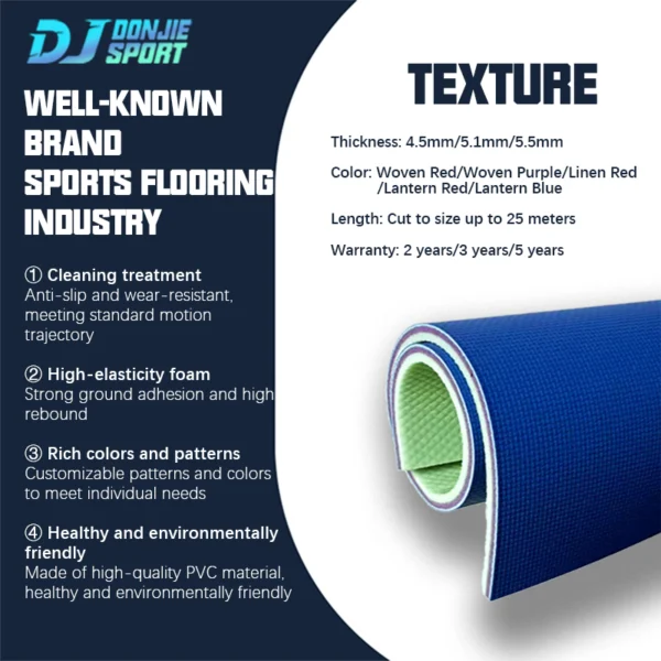 pvc sports flooring