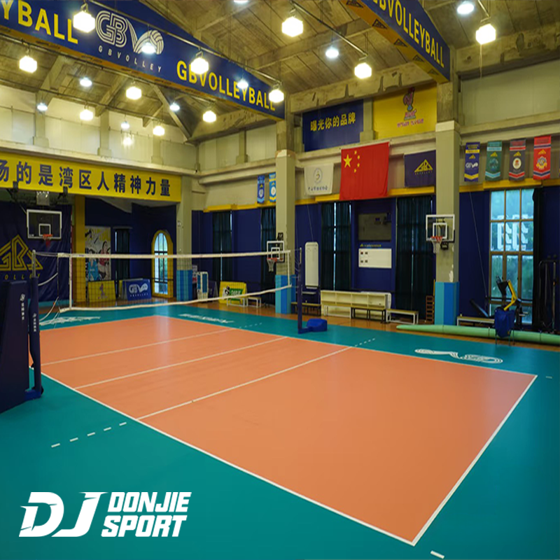 volleyball court tiles