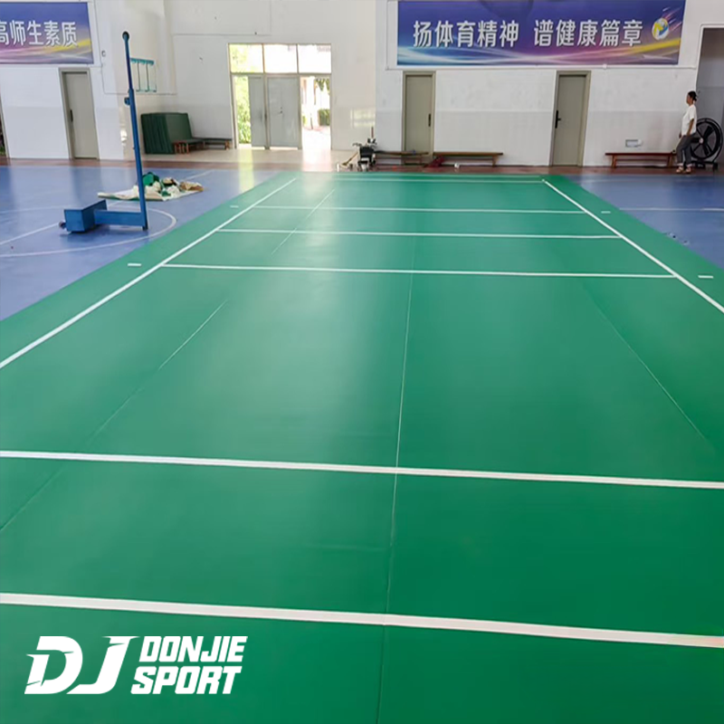outdoor volleyball court flooring material
