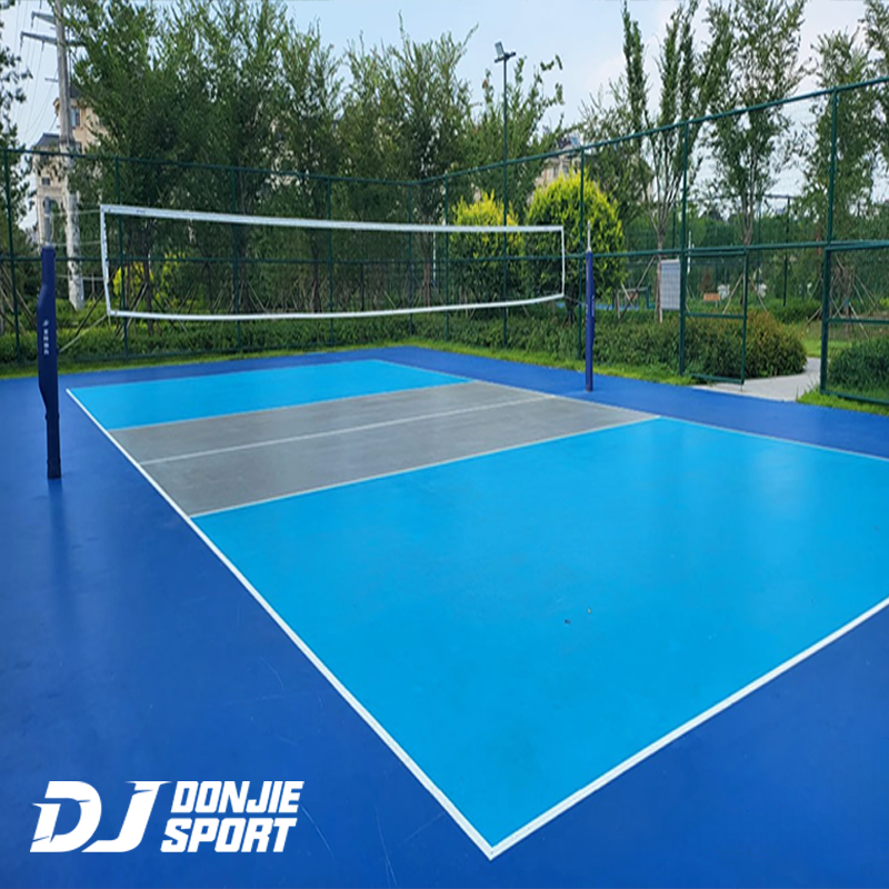 volleyball court tiles