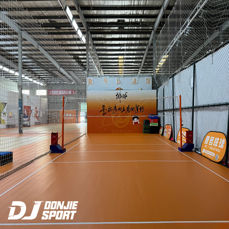 outdoor volleyball court flooring material