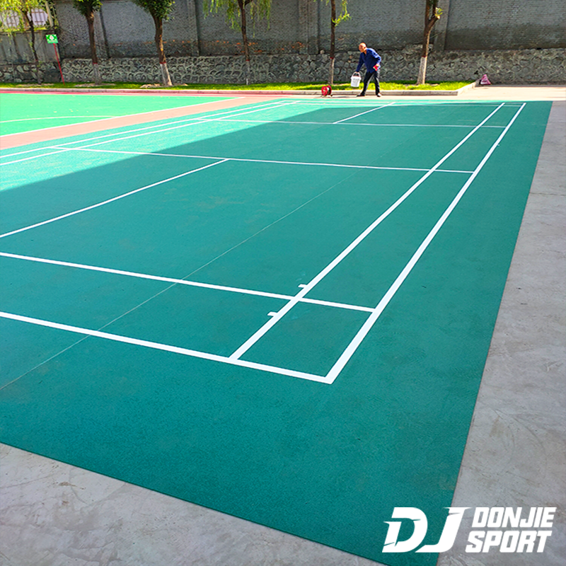 badminton court surface outdoor