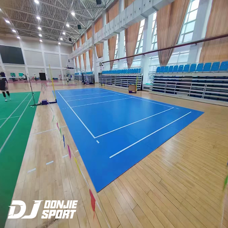 outdoor volleyball court flooring material