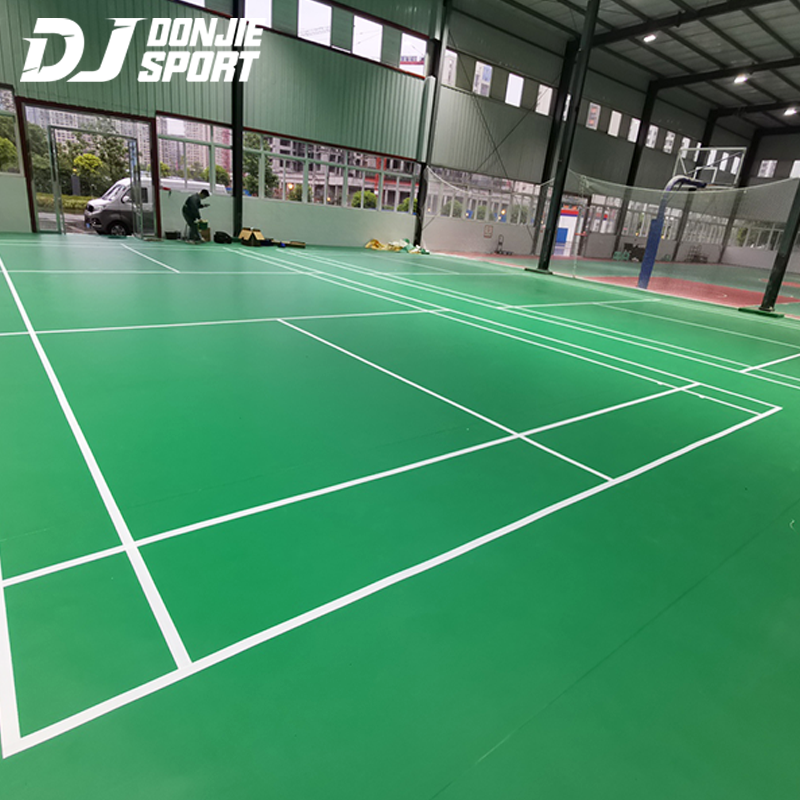 badminton court synthetic flooring