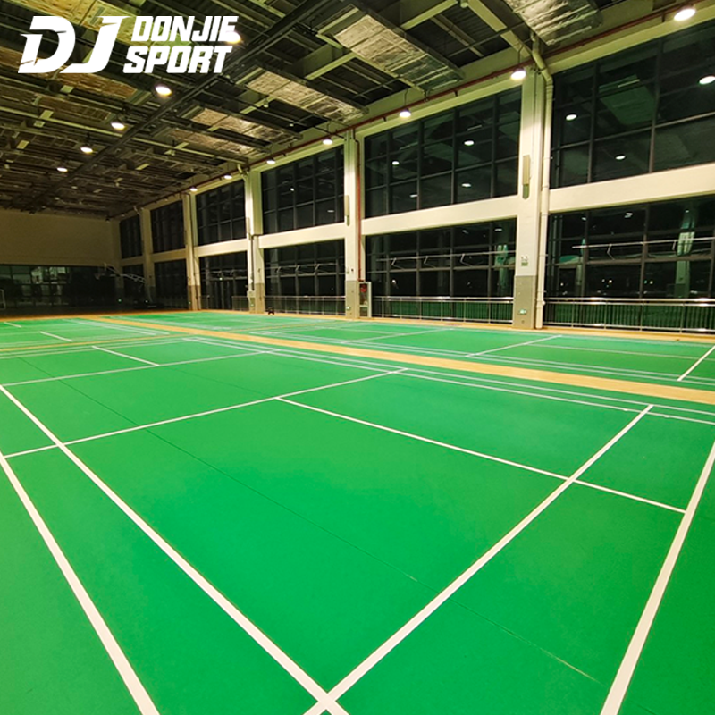 badminton court surface
