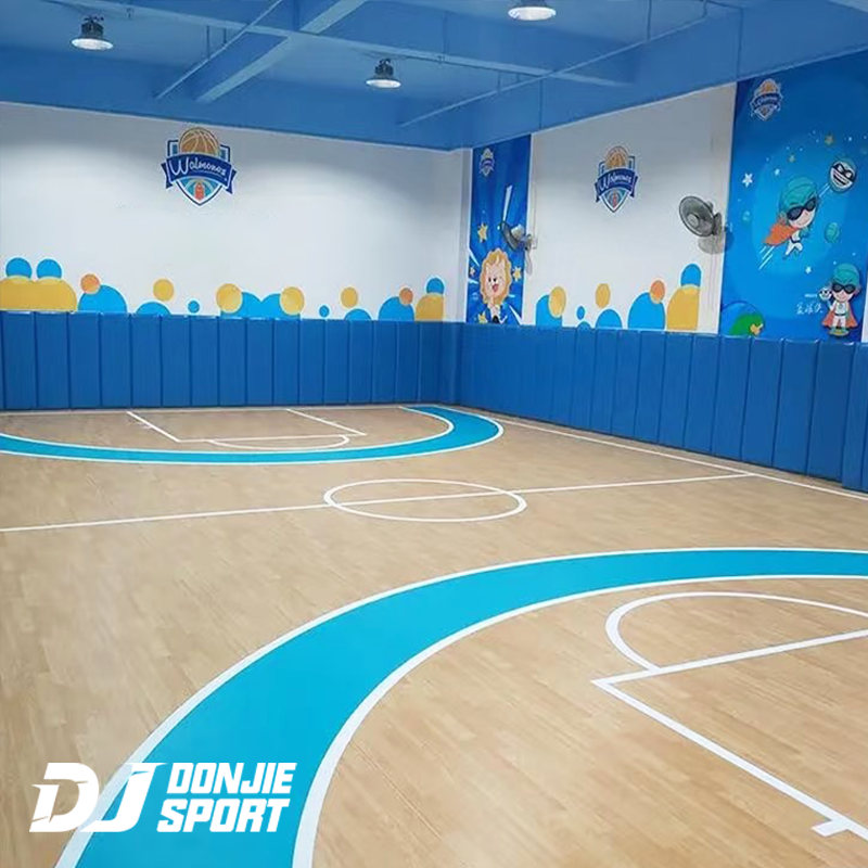 hardwood basketball floor