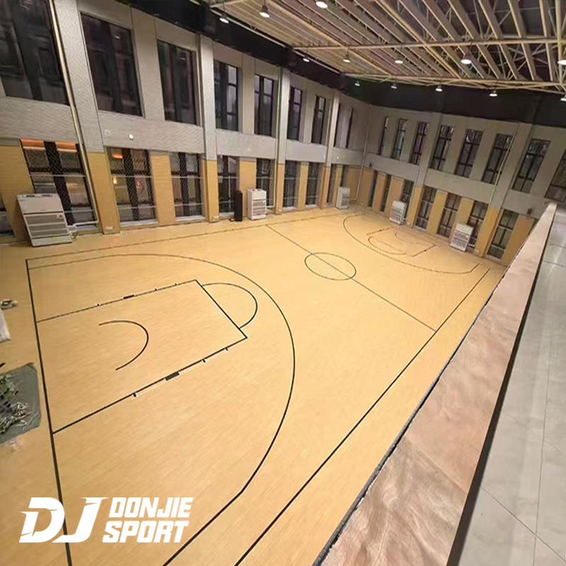 basketball court wood flooring