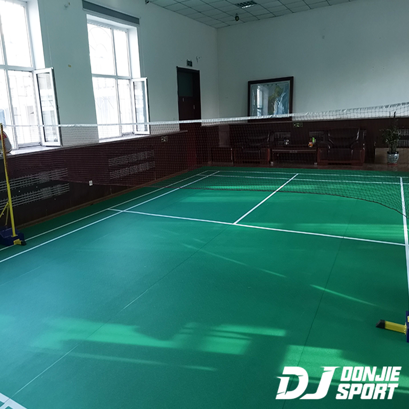 synthetic badminton court flooring