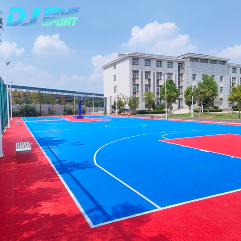 outdoor basketball court flooring