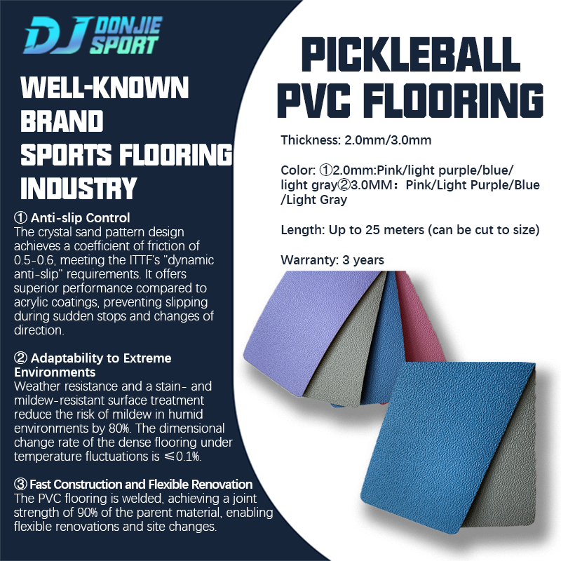 PVC pickleball flooring